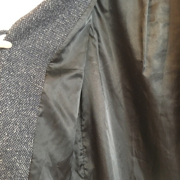 Cabi Blair Oversized Wool Jacket Pea Coat Tweed Navy Pockets #689 Fall Small - Picture 16 of 16